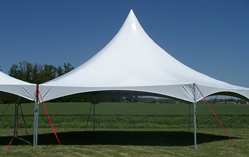 high peak 20x20 frame tent rental